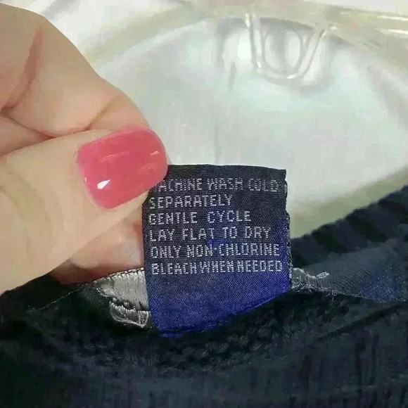 Vintage 90s Cotton Traders Men’s Sweater Sz XL Stripped Navy Maroon Forest Green - Picture 5 of 7